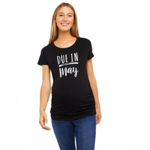 Motherhood maternity “Due in May” top size extra large